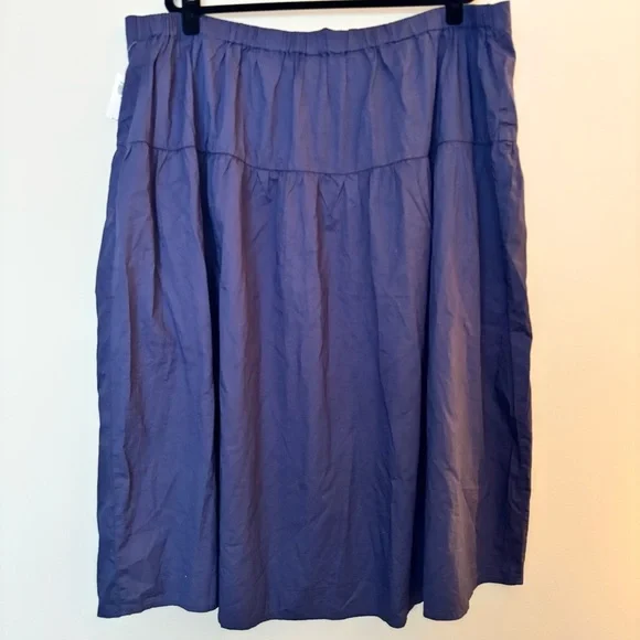 NWT Old Navy Women’s Dusty Navy Dropped-Waist Midi Skirt Size 3X - Picture 9 of 11